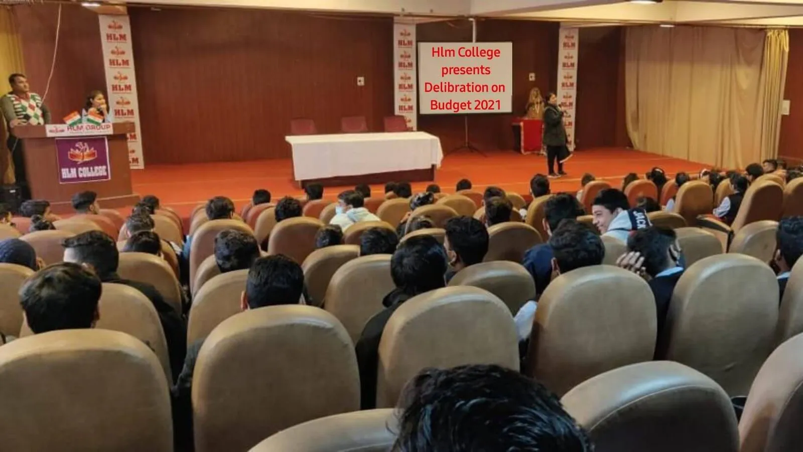 Auditorium dedication event at HLM